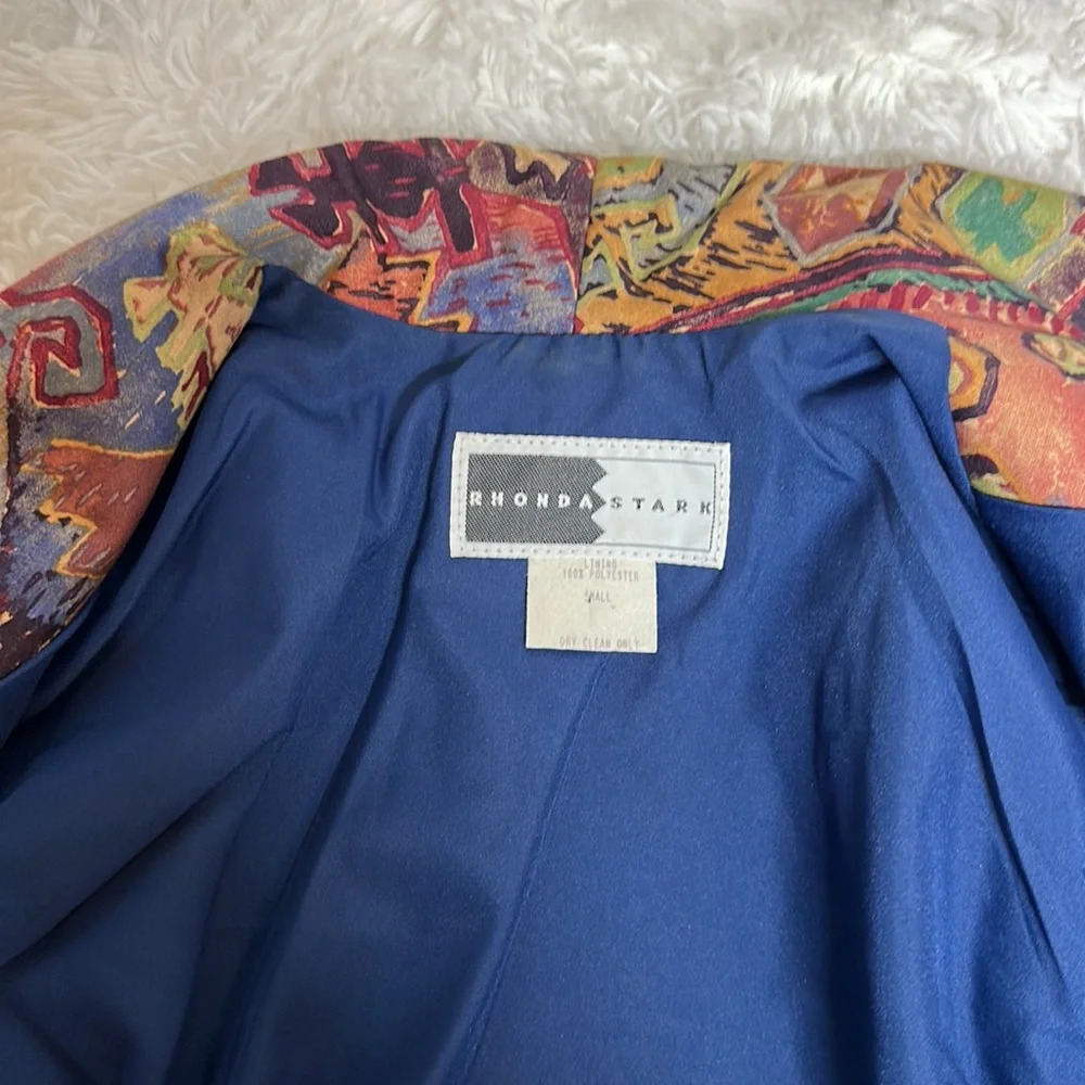 Vintage Rhonda Stark Hand stitched Western Style Crop Jacket - Picture 8 of 10